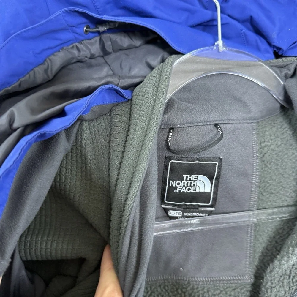 The North Face Hyvent  2 in 1 Snow Jacket Blue Mens XL Hoodie Layer Thermal Coat